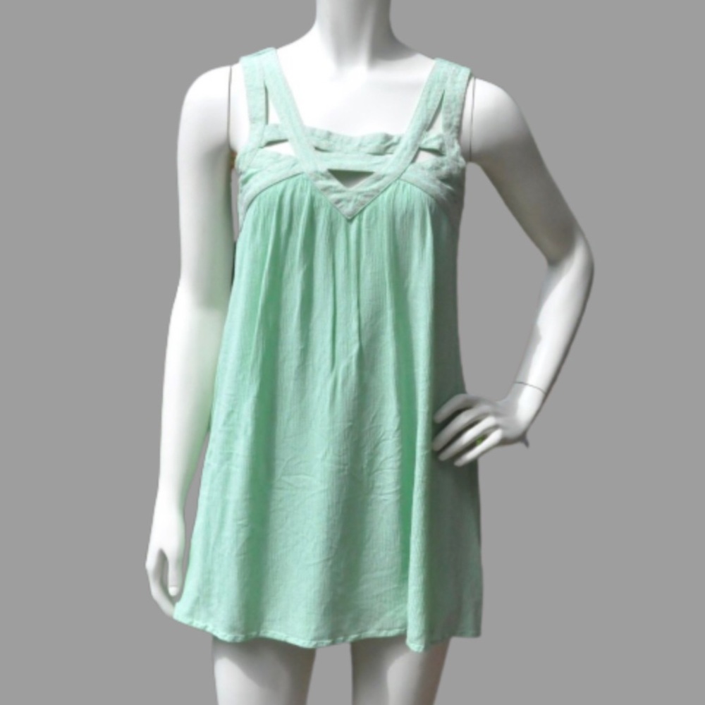 BUCKLE Daytrip BOHO Strappy Sundress Mint Green XS